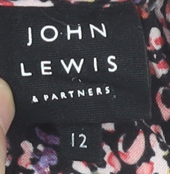 John Lewis Womens Multicoloured Animal Print A-Line Skirt Size 12