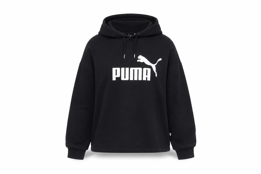 Womens UK Size L PUMA Black Pullover Hoodie