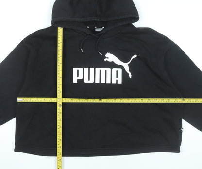 Womens UK Size L PUMA Black Pullover Hoodie