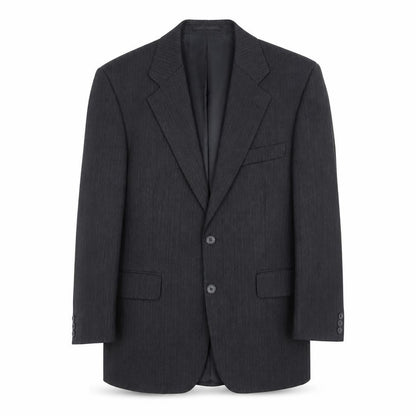 Centaur Men’s Black Pinstripe Wool Blend Blazer Jacket 40 Short Classic Formal