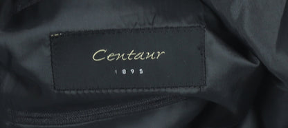 Centaur Men’s Black Pinstripe Wool Blend Blazer Jacket 40 Short Classic Formal