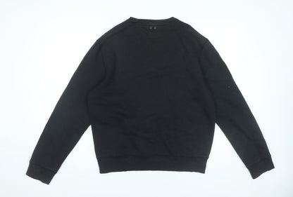 Mens UK Size S Converse Black Pullover Sweatshirt
