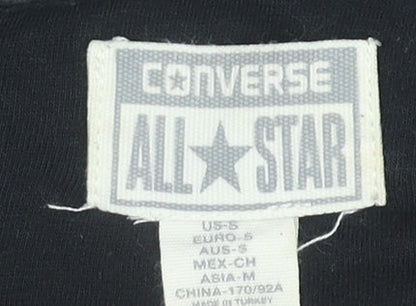 Mens UK Size S Converse Black Pullover Sweatshirt