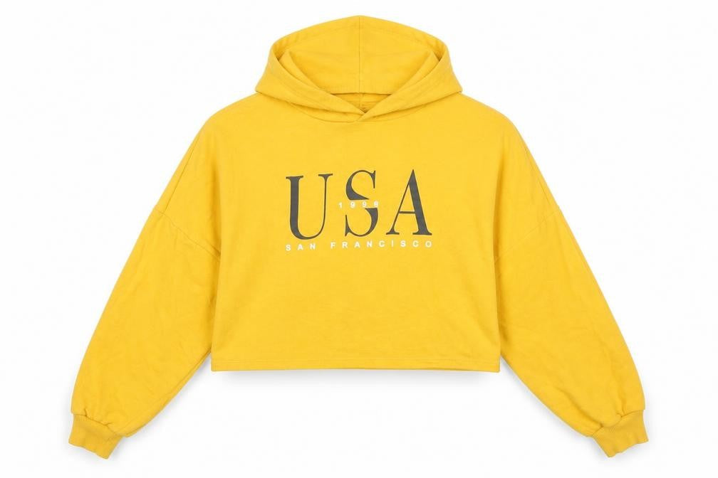 Womens UK Size L H&M Yellow Pullover Hoodie