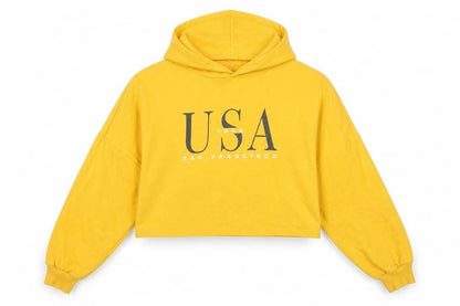 Womens UK Size L H&M Yellow Pullover Hoodie