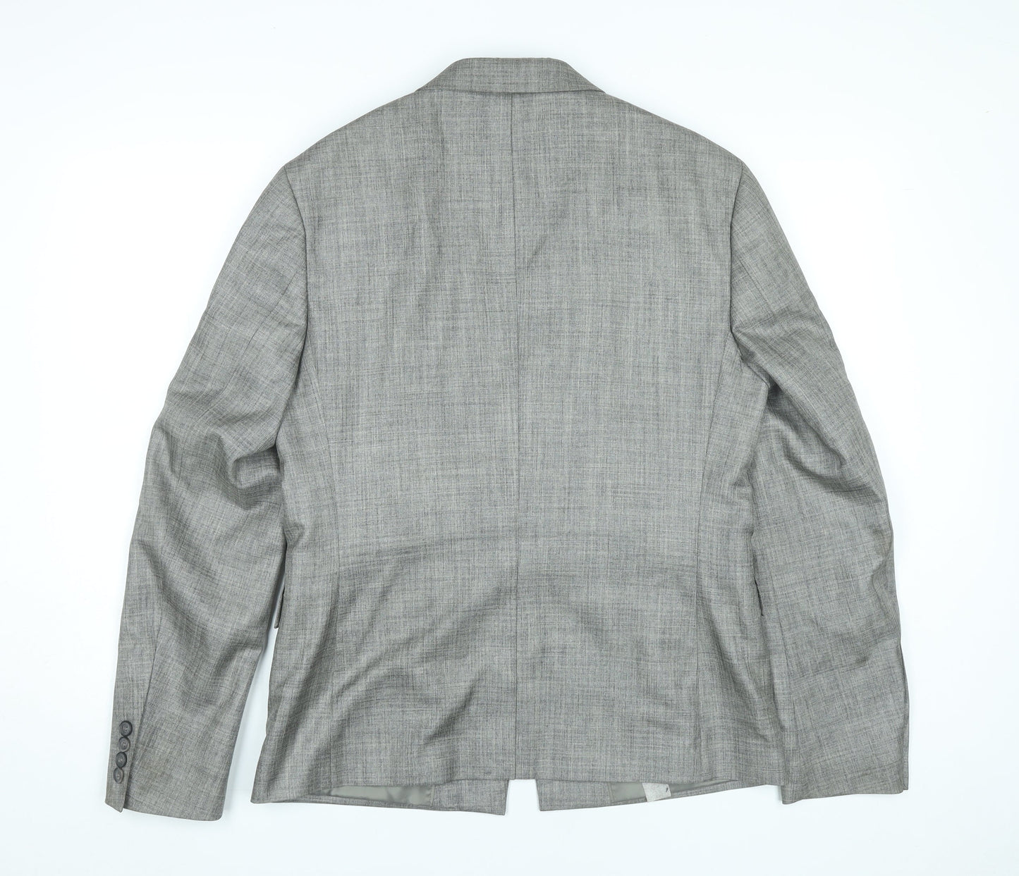 Topman Men's Grey Slim Fit Suit Jacket UK 38 Regular Two Button