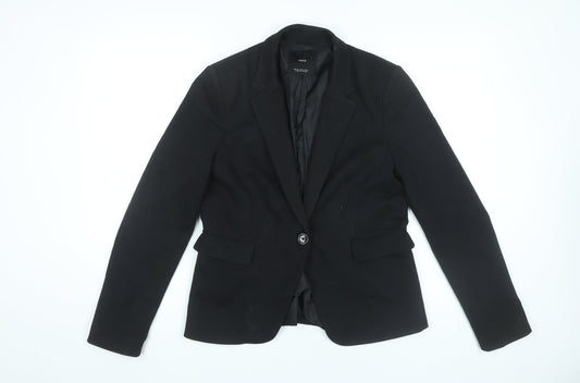 Womens UK Size 12 MNG Regular Black Blazer