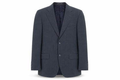 Sovereign Men’s Grey Pinstripe Wool Blend Blazer Jacket 40S