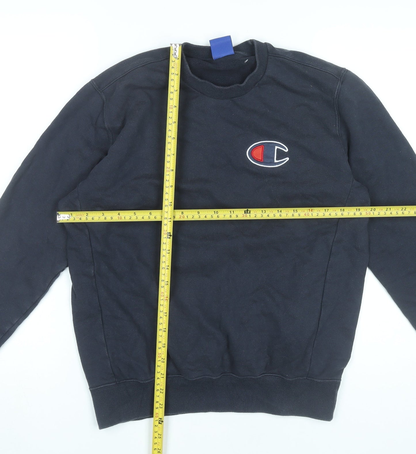 Mens UK Size M Champion Black Pullover Sweatshirt