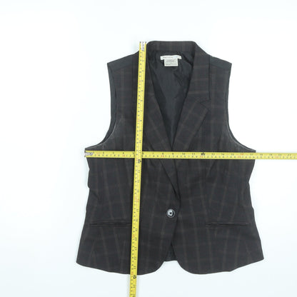 Womens UK Size M Van Heusen Brown Classic Button-Up