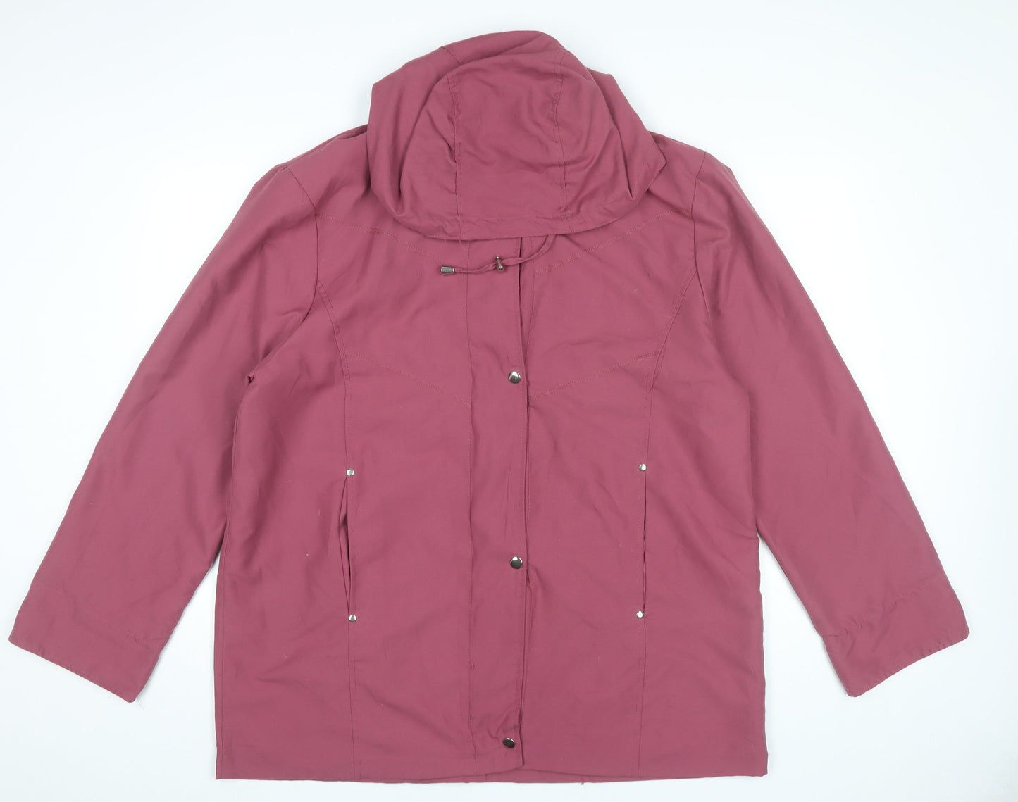 Womens UK Size 16 Gabriella Vicenza Purple Rain Coat