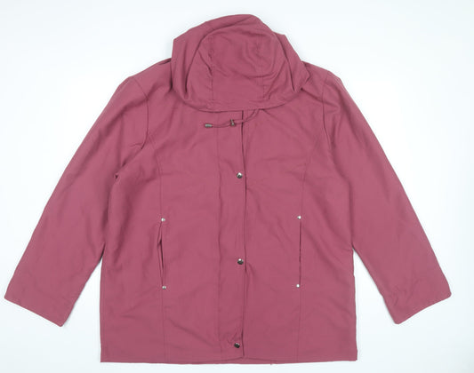Womens UK Size 16 Gabriella Vicenza Purple Rain Coat