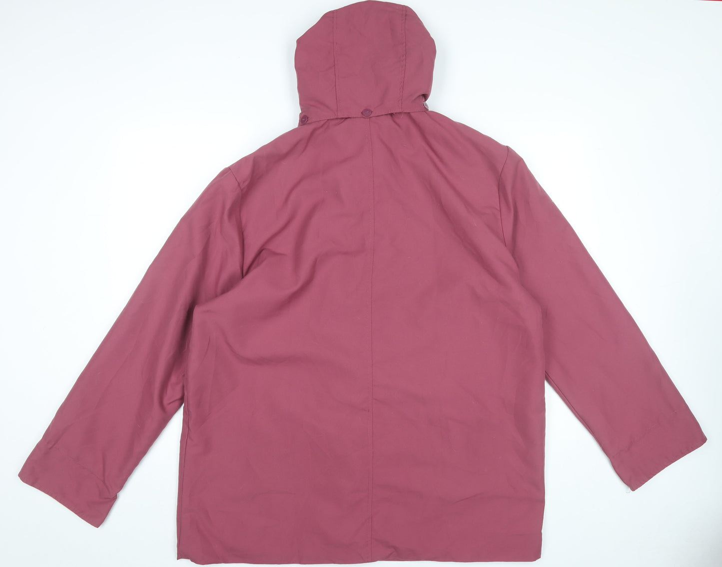 Womens UK Size 16 Gabriella Vicenza Purple Rain Coat