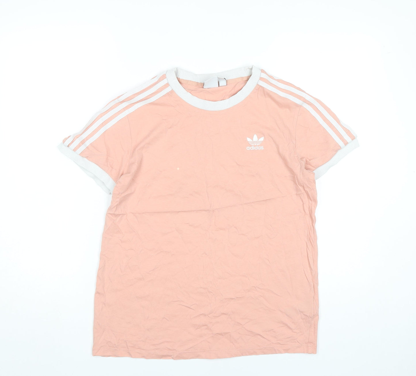 Womens UK Size 10 adidas Pink Ringer T-Shirt