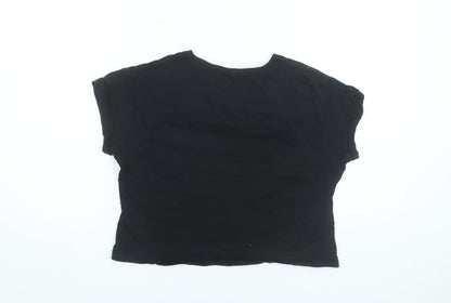 915 Generation Girls Black Cropped Malibu California T-Shirt 14-15 Years