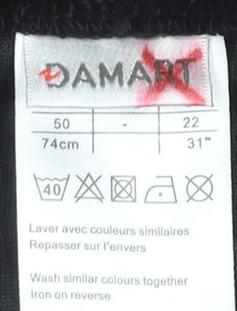 Damart Women’s Plus Size 22 Black A-Line Velvet Knee Skirt