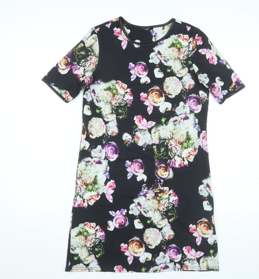 River Island Women’s Multicoloured Floral Shift Dress Size 6