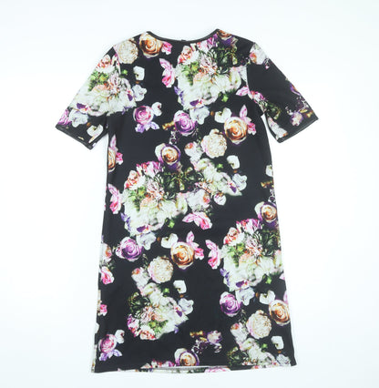 River Island Women’s Multicoloured Floral Shift Dress Size 6