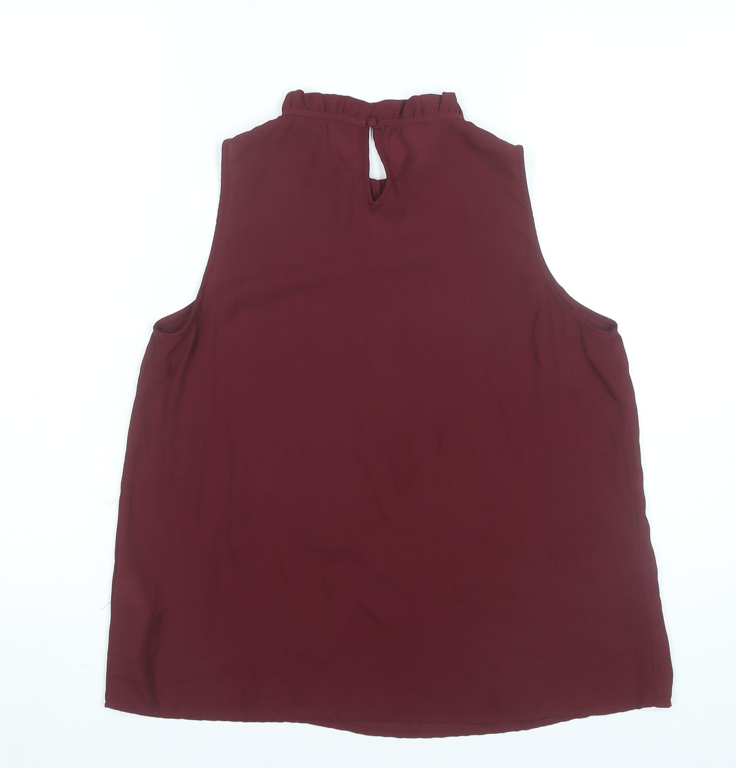 Womens UK Size 12 New Look Red Basic Blouse
