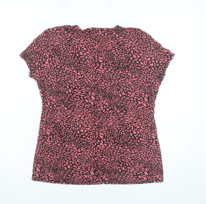 Womens UK Size 14 Wallis Pink Basic Blouse