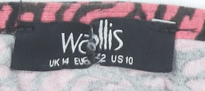 Womens UK Size 14 Wallis Pink Basic Blouse