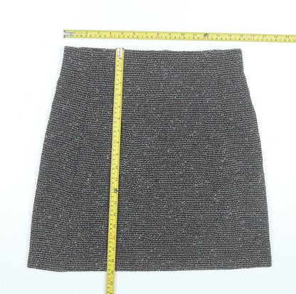 Marks and Spencer Women’s Black Size 12 Pencil Tweed Skirt