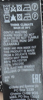 Marks and Spencer Women’s Black Size 12 Pencil Tweed Skirt