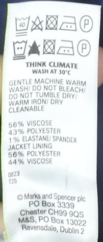 Marks and Spencer Men’s Grey Blazer Jacket 44 Chest 2XL Regular Fit