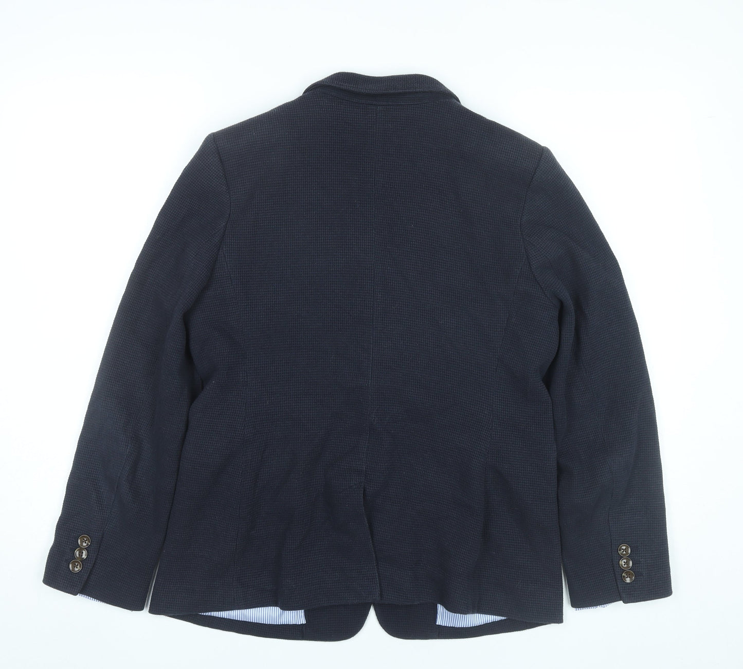 Marks and Spencer Women Black Size 12 Blazer Jacket Single Breasted