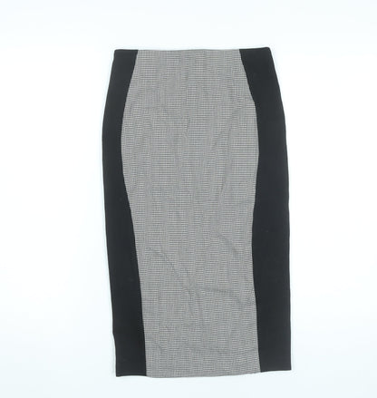 ASOS Women’s Black & White Midi Pencil Skirt UK 8 Business Stretch