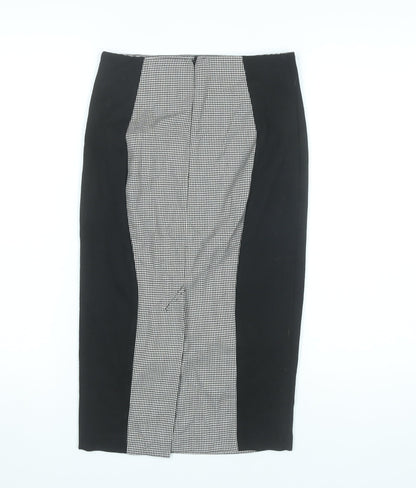 ASOS Women’s Black & White Midi Pencil Skirt UK 8 Business Stretch