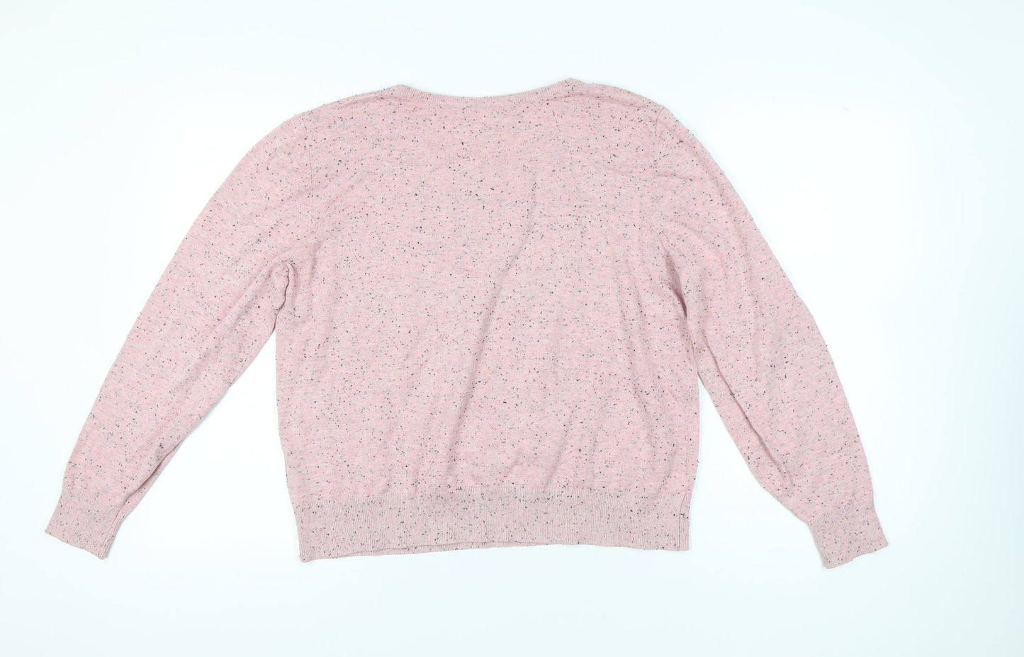 H&M Women’s Pink Scoop Neck Pullover Jumper Size 16