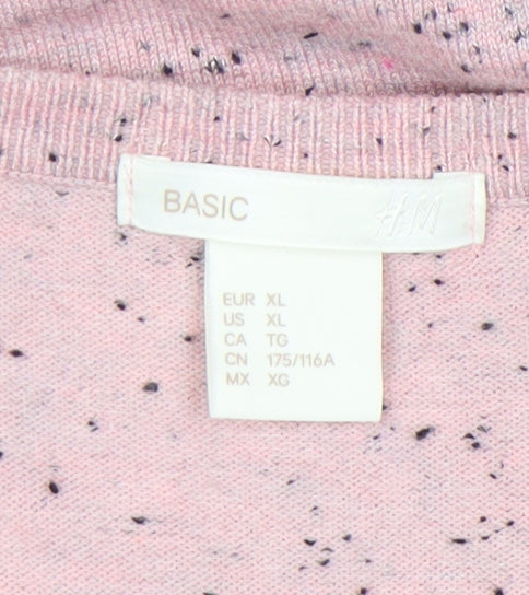 H&M Women’s Pink Scoop Neck Pullover Jumper Size 16