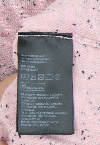 H&M Women’s Pink Scoop Neck Pullover Jumper Size 16