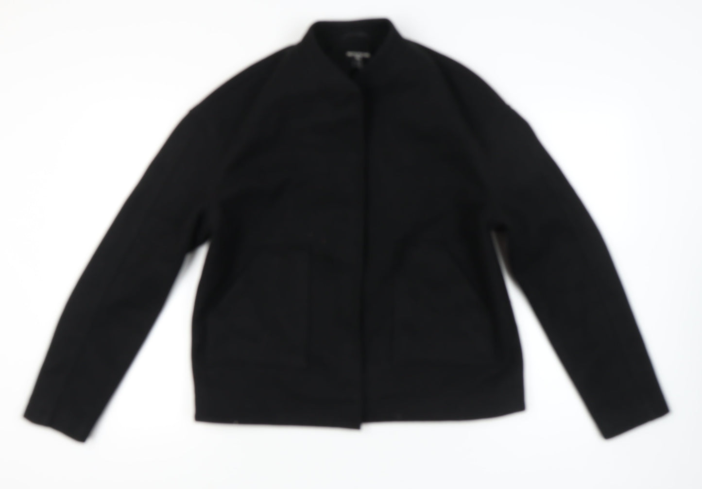 Womens UK Size 10 PRETTYLITTLETHING Black Basic Jacket