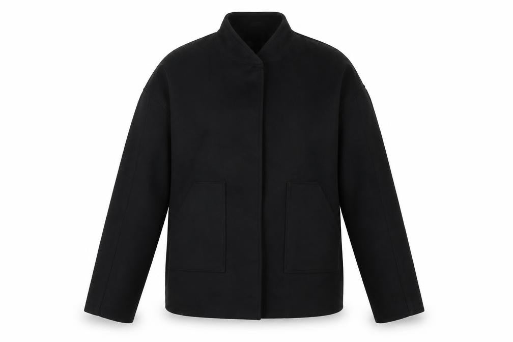 Womens UK Size 10 PRETTYLITTLETHING Black Basic Jacket