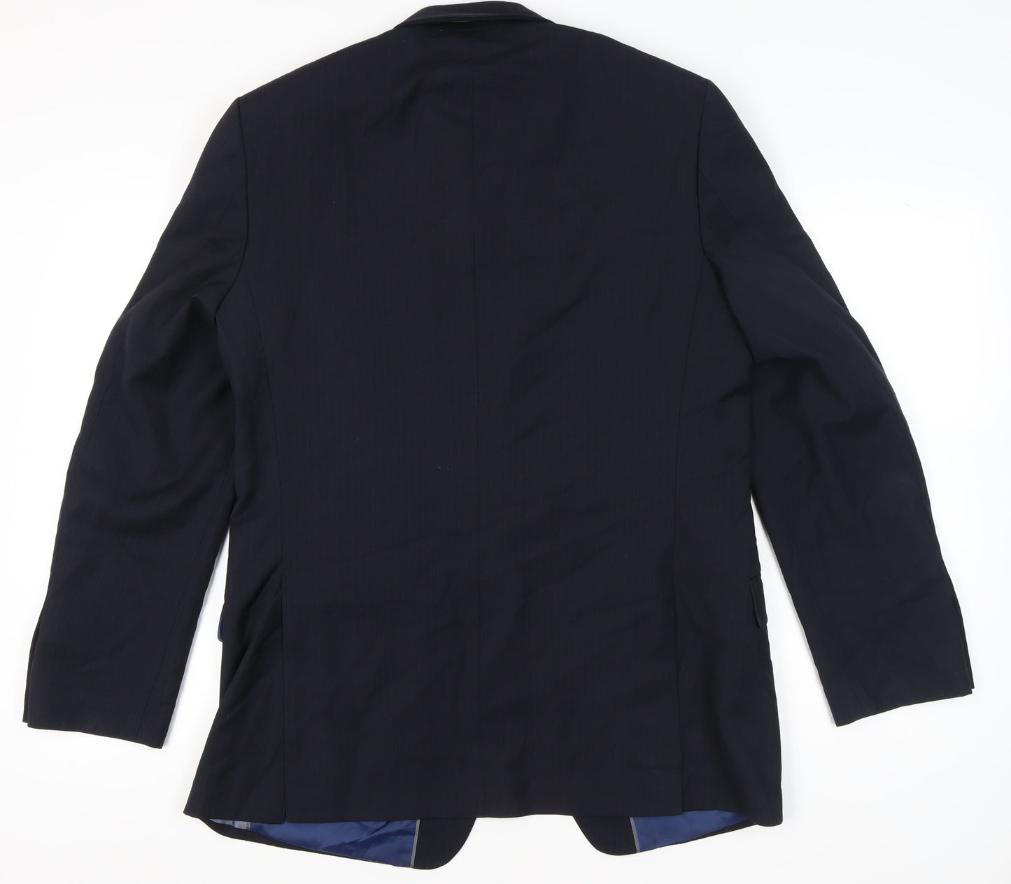 Marks and Spencer Men’s Blue Wool Blend 42 Long Blazer Jacket