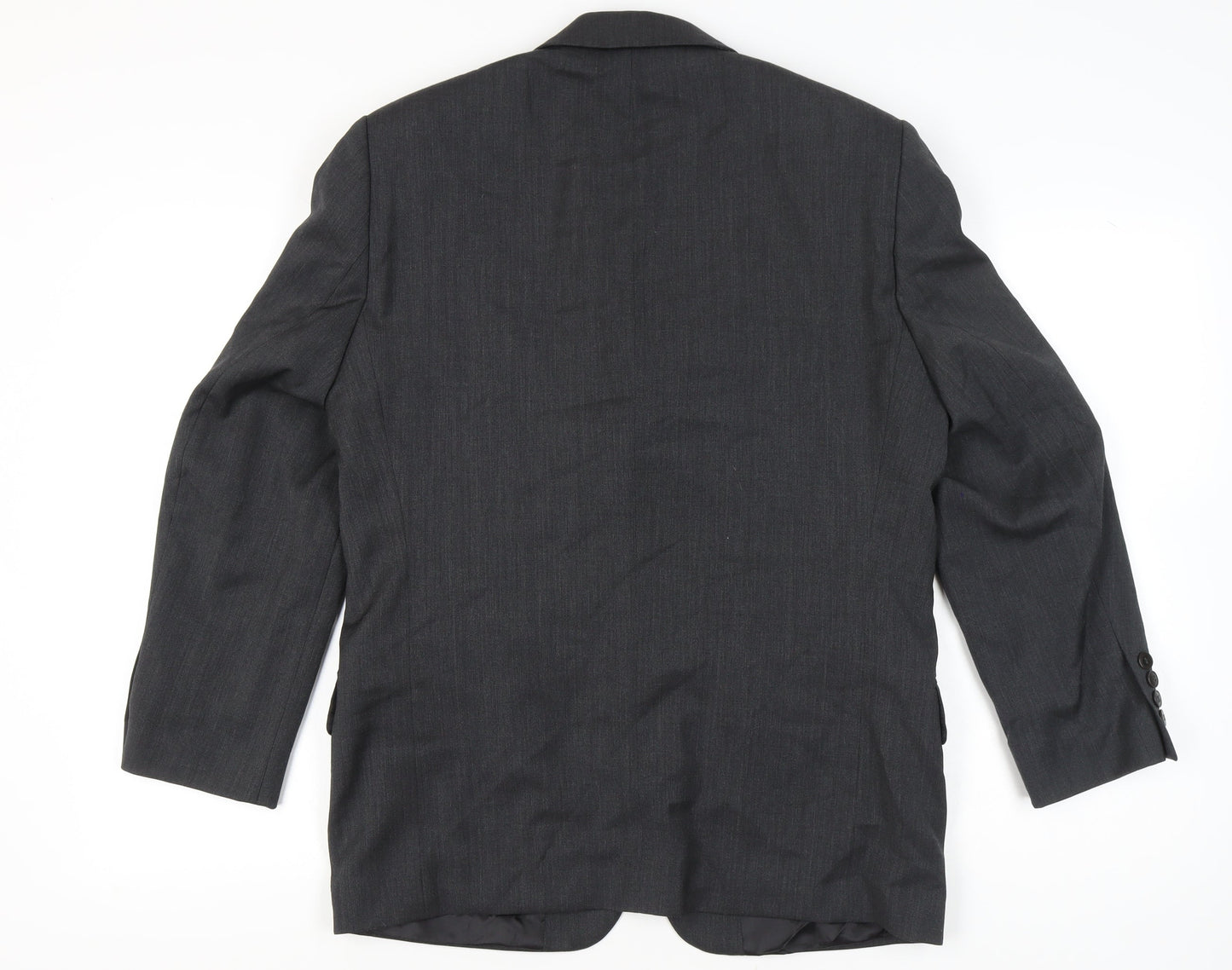 Marlane Mens Grey Wool Suit Jacket 38 Short Classic Fit