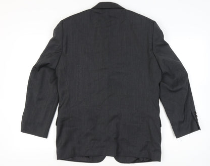 Marlane Mens Grey Wool Suit Jacket 38 Short Classic Fit