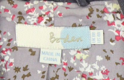 Boden Women's Blue Cotton Blazer Jacket Size 8 UK Smart Casual