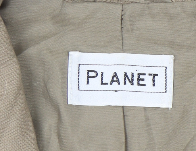 Womens UK Size 10 Planet Regular Beige Suit Jacket