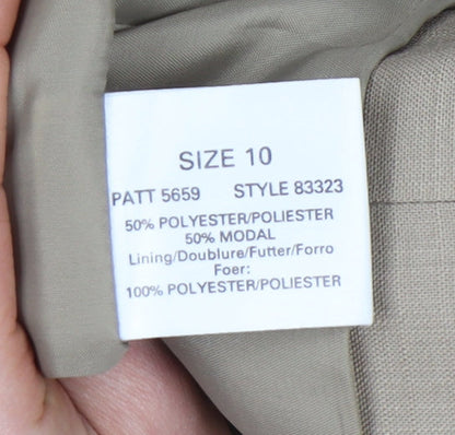 Womens UK Size 10 Planet Regular Beige Suit Jacket