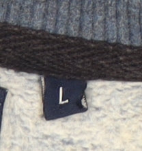 Spitalfields Men’s Blue Cotton Pullover Sweatshirt L Crew Neck