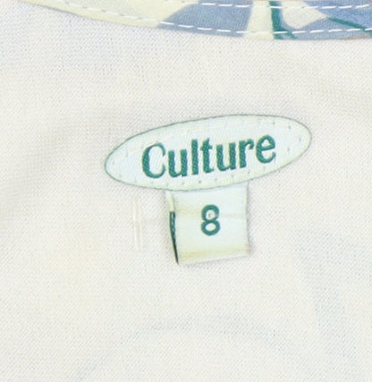 Culture Women’s Multicoloured Floral Cotton Shift Dress Size 8