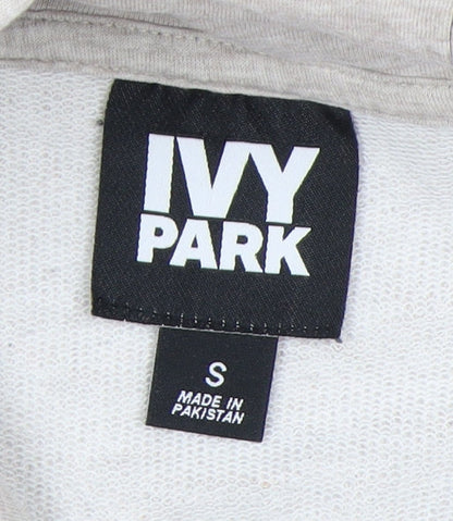 Ivy Park Women’s Beige Pullover Hoodie Size S Logo Print