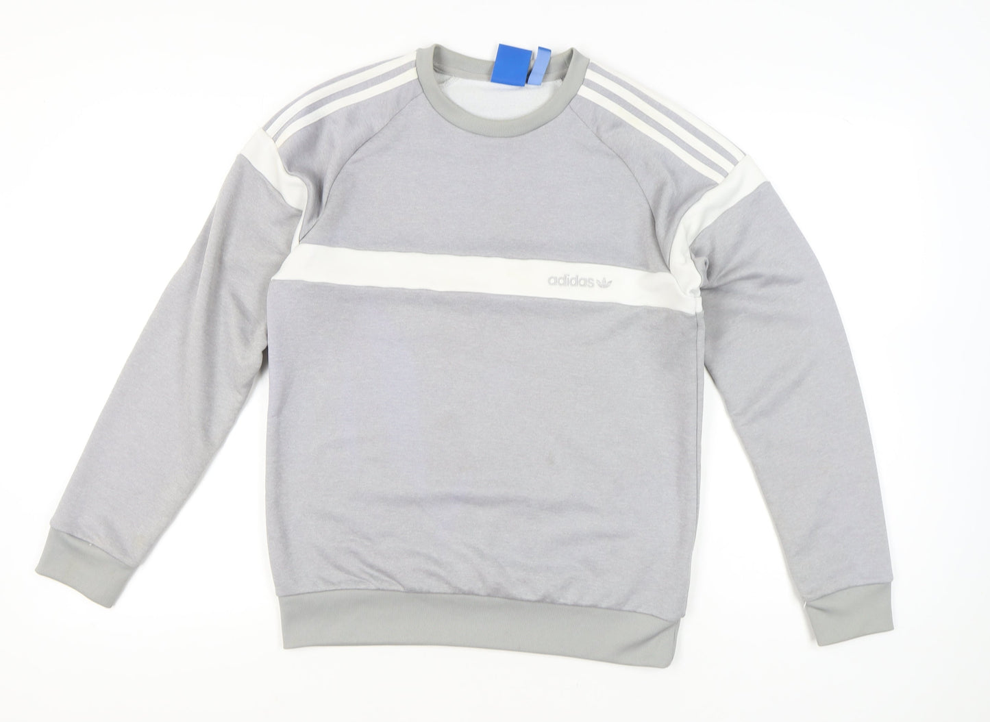 Mens UK Size S adidas Grey Pullover Sweatshirt