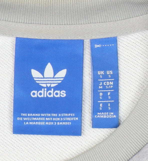 Mens UK Size S adidas Grey Pullover Sweatshirt