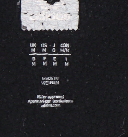 Adidas Unisex Black Pullover Hoodie Medium Logo Sportswear