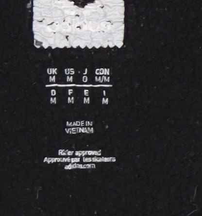 Adidas Unisex Black Pullover Hoodie Medium Logo Sportswear