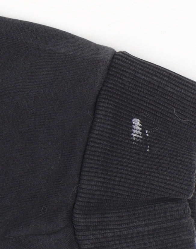 Adidas Unisex Black Pullover Hoodie Medium Logo Sportswear